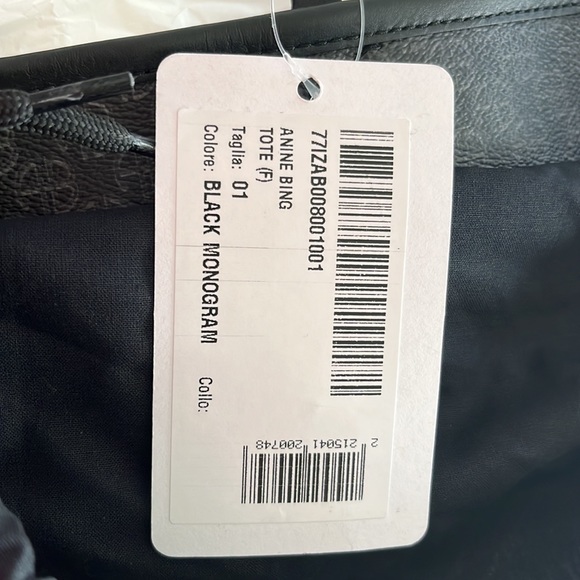 RARE ANINE BING Emma Tote with Wallet Pouch BRAND NEW! - Picture 7 of 8